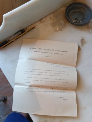 Documento Histórico ATCHISON, TOPEKA & SANTA FÉ