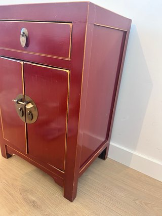 Mueble auxiliar Colonial Rojo