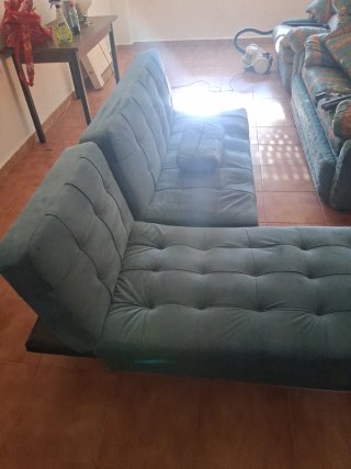 Sofá Chaise Longue Azul