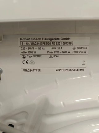 Lavadora Bosch Avantixx 7kg