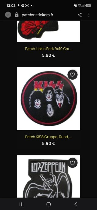 Parche KISS Bordado Termoadhesivo