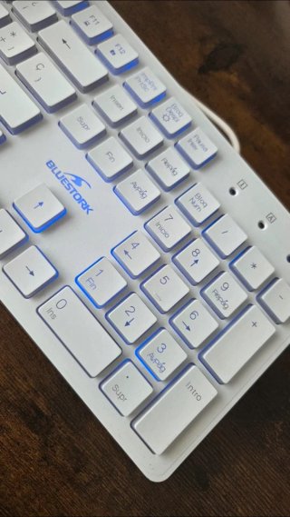 Teclado Bluestork Blanco