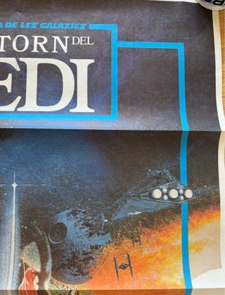 Póster Original El Retorn del Jedi Estreno 1983