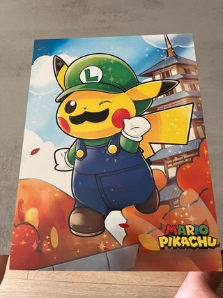Póster Mario Pikachu