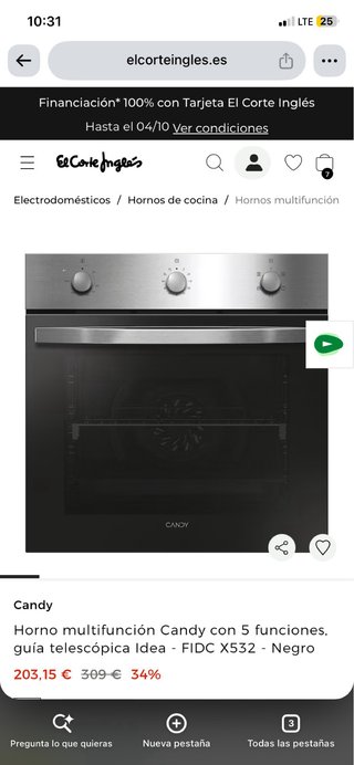 Horno Candy 6 meses de uso