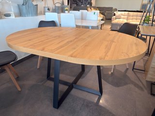 Mesa Redonda Extensible de Madera