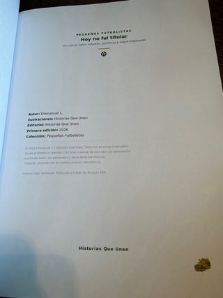 Libro infantil de futbol