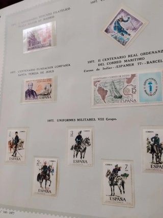 Hojas filabo 1975 sellos España Correos