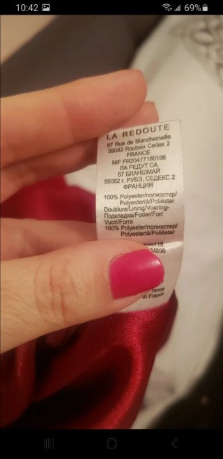 Vestido granate CASTALUNA talla 52