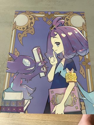 Póster Pokémon con zarala y Sableye
