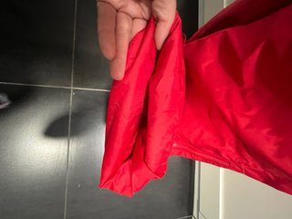 Pantalón de esquí rojo con tirantes  115-132cms