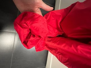 Pantalón de esquí rojo con tirantes  115-132cms