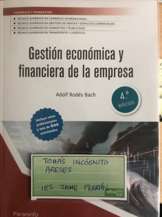 Gestión económica y financiera de la empresa 4....