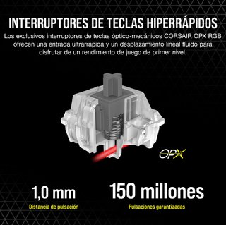 Corsair K60 PRO TKL RGB Teclado Óptico-Mecánico