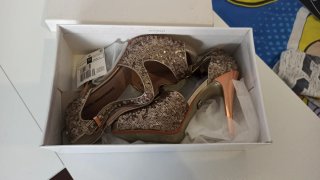 Zapatos de Tacón Adolfo Domínguez Plateados