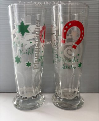 Coppia bicchieri birra Pfungstädter