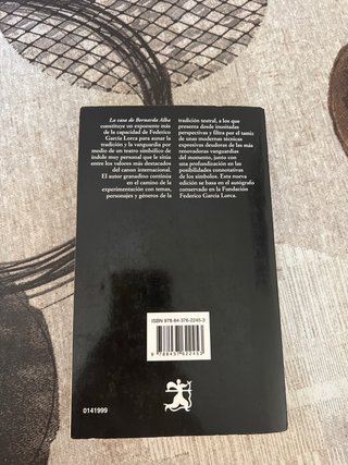 Libro “La casa de Bernarda Alba”