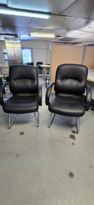 Conjunto 2 Sillones Confidente Negro