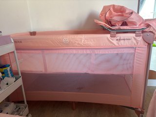 Cuna de Viaje Rosa para Bebé