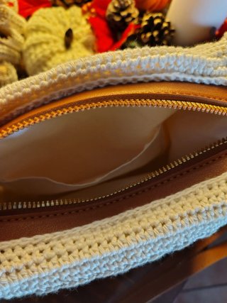 Borsa Granny Square all'uncinetto