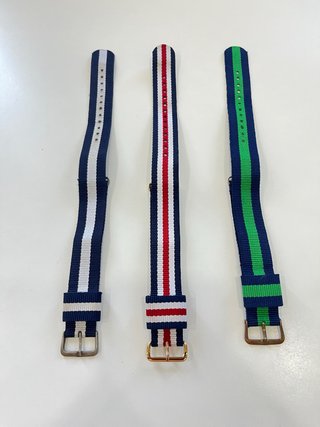 Correas de tela para relojes (3 unidades)