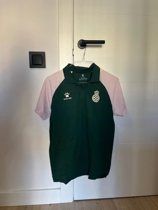 Camiseta Kelme Verde y Rosa Talla M
