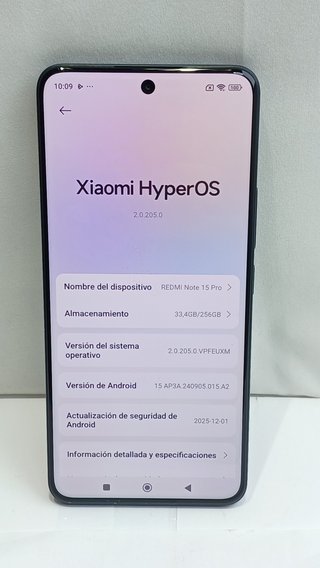 Xiaomi Redmi Note 15 Pro 256GB Negro