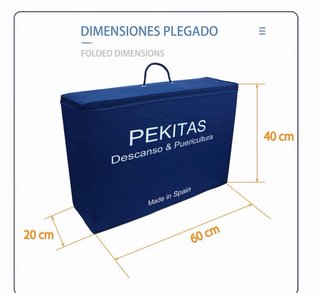 Colchón cuna viaje PEKITAS 60x120