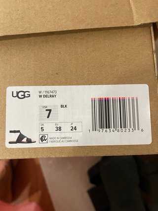 Sandalias UGG Piel Negras Nuevas