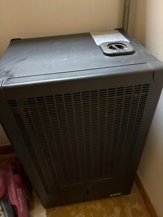 Estufa de gas negra