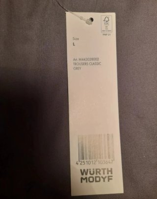Pantalón de trabajo Wurth Modyf Talla L