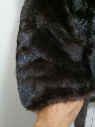 Chaquetón 3/4 de Piel Marrón