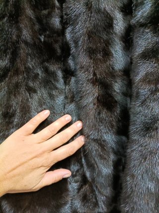 Chaquetón 3/4 de Piel Marrón