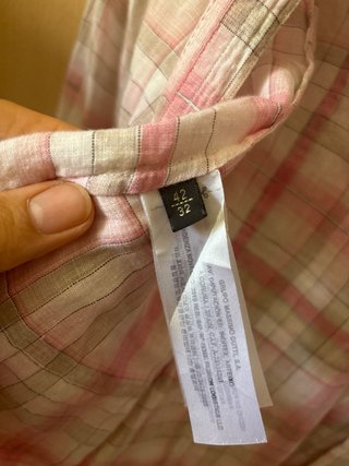 Camisa de Lino Rosa Massimo Dutti