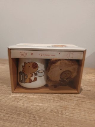 Conjunto Caneca e Porta-chaves Capivara