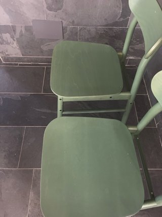 Par de sillas Ikea verdes