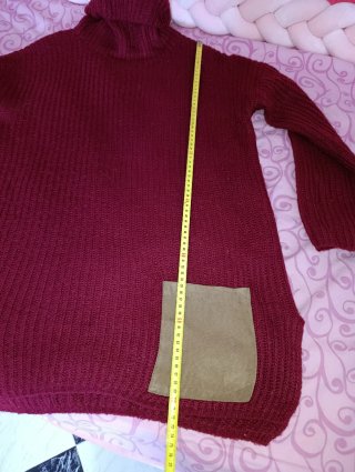 Jersey de punto granate