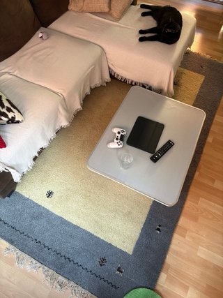 Alfombra Beige y Azul