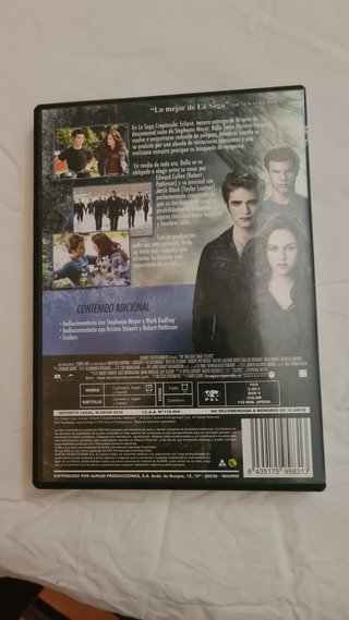 DVD La Saga Crepúsculo: Eclipse
