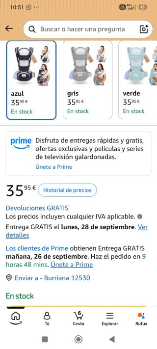 Mochila Portabebés Ergonómica