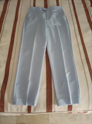 pantalón  Mango Azul Cielo