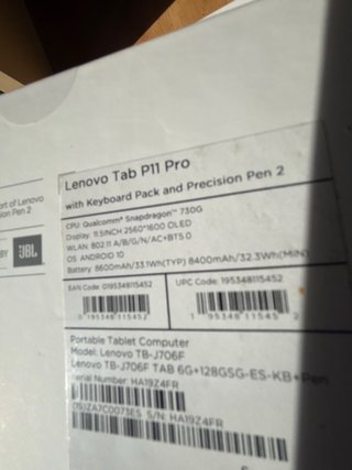 Lenovo Tab P11 Pro como nuevo