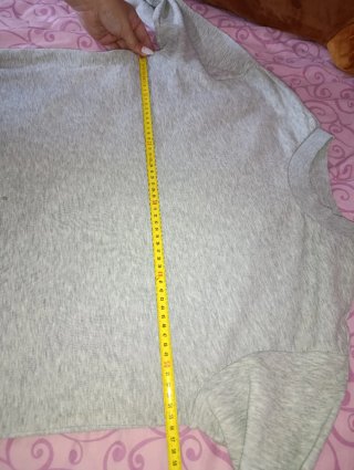 Sudadera Gris con Lazos en las Mangas