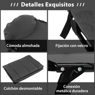 COSTWAY Cama Plegable Camping con Colchón