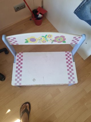 Banco Baúl Infantil de Madera