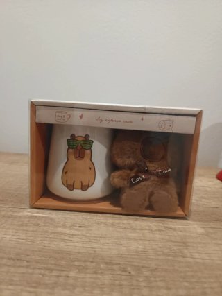 Conjunto Caneca e Porta-Chaves Capivara