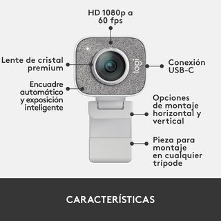 Webcam Logitech StreamCam Blanco