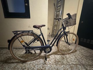 Bicicleta Urbana Clásica Azul