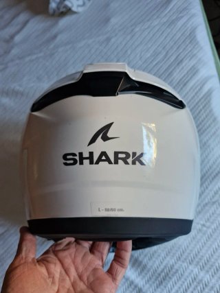 Casco Moto L Shark Ridill 2 Blanco Talla L