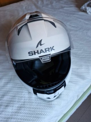 Casco Moto L Shark Ridill 2 Blanco Talla L